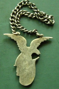 жетон об окон.уч.заведения 1922г.серебро84, фамилия!!!