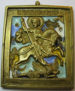 Св. Георгий 5 на 6 см