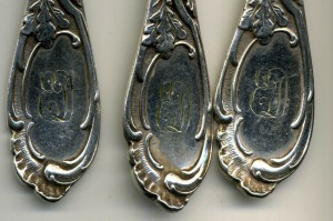 3 вилки ,посереребрение