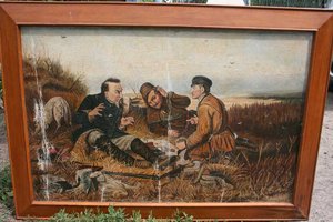 Картина , сзади немецкая свастика