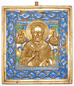 Николай Чудотворец 5 эмалей