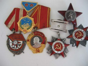Комплект летчика- дед,две отечки,КЗ,БКЗ,монгольская медаль