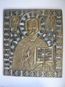 НИКОЛАЙ ЧУДОТВОРЕЦ 260х230 (3 эмали). Состояние!!!