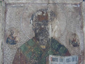 Икона "Св. Николай Чудотворец" ковчежная.