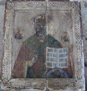 Икона "Св. Николай Чудотворец" ковчежная.
