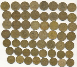 Кучка монет СССР - 131 шт