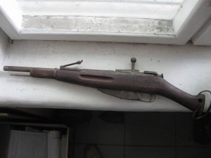 Обрез переделанный под мелкашку.