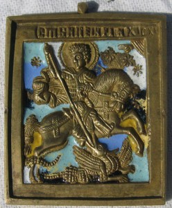 Св. Георгий 5 на 6 см