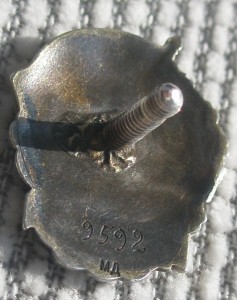 Отличник ВМФ № 9592. Серебро.
