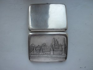 Портсигар Московский Кремль 875 проба