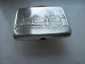 Портсигар Московский Кремль 875 проба