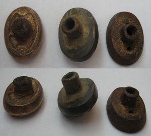Головки на рукоятку шашки - 3шт.