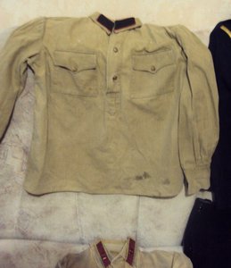 3 гимнастёрки РККА, форма матроса, пограничник