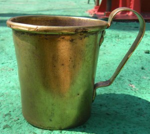 Кружка.Латунь.