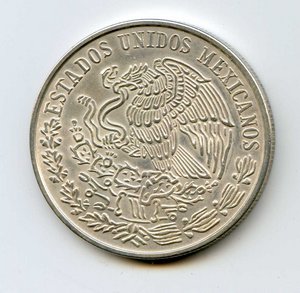 Cinco PESOS. Мексика. 1943, 1953, 1979 гг.