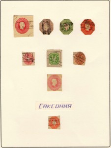 Альбом почтовых конвертов с марками 19 века