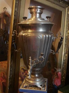 Хромированный самовар Баташова