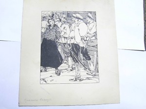 Старинные гравюры.