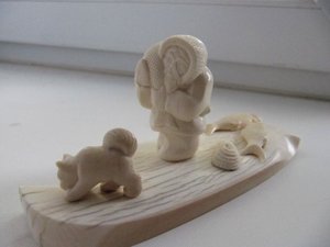 Резьба по кости народов севера.