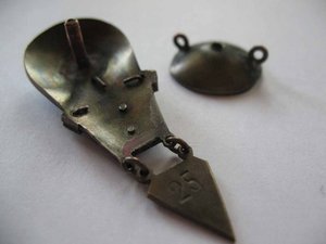 Ранний редкий знак парашютиста-инструктора.