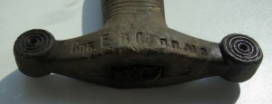 Рукоять бронзовая от саперного тесака середины XIXв.