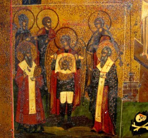 Четырёхчастная икона:Неопалимая Купина,Огненное восхождение
