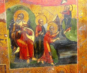 Четырёхчастная икона:Неопалимая Купина,Огненное восхождение