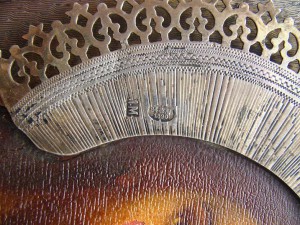 Спаситель в серебре и киоте 1890г.