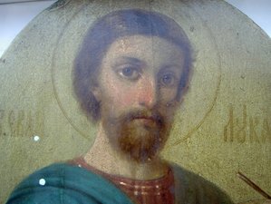 Святой Евангелист Лука.БЕЗ РЕСТАВРАЦИИ И ВМЕШАТЕЛЬСТВ.
