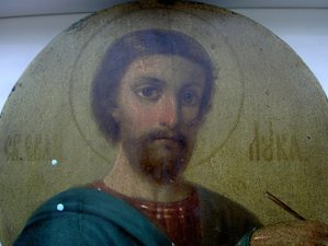 Святой Евангелист Лука.БЕЗ РЕСТАВРАЦИИ И ВМЕШАТЕЛЬСТВ.