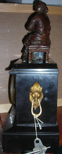 Часы каминные "женщина с лирой" 19 век.