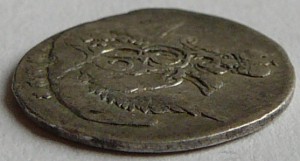 5 копеек 1758 серебро, гладкий гурт