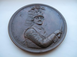 Настольная медаль: Гр Орлов победитель турецкого флота