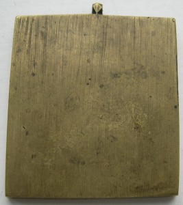 Плакетка "Мученик Уар", XIX век, 5 цв. эм.