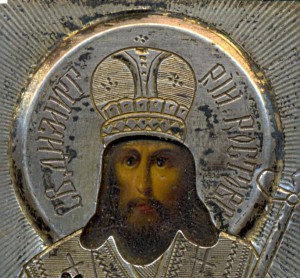 СВ. Димитрiй Ростовс. Серебро.Миниатюра.