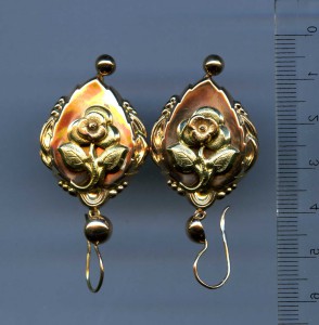 Серьги, золото пр.582 ранние советы.