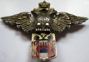 Знак НОВОЧЕРКАССКОГО КАЗАЧЬЕГО училища, серебро.