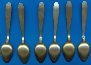 Ложечки, эмаль, позолота!!! Состояние люкс!!!