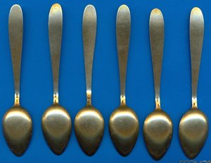 Ложечки, эмаль, позолота!!! Состояние люкс!!!