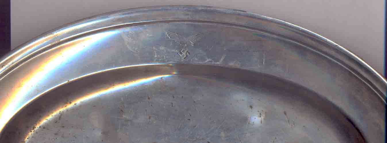 блюдо овальное, металл, рейх, Люфтваффе, 1936г.