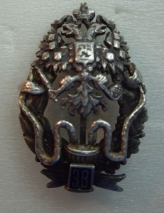 ЗНАК "ЗЕМСКИЙ ВРАЧ"  СЕРЕБРО. ПРОБА