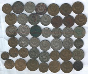 Кучка монет до 1961г