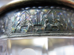 Ваза хрусталь в серебре 875пр